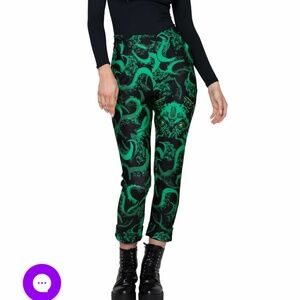 Blackmilk Cthulhu cuffed pants